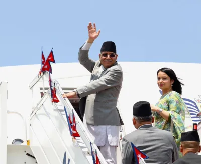 प्रधानमन्त्री प्रचण्ड भारत प्रस्थान