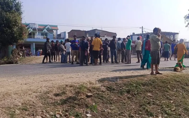 स्कुल बसको ठक्करबाट महिला मृत्यु प्रकरण