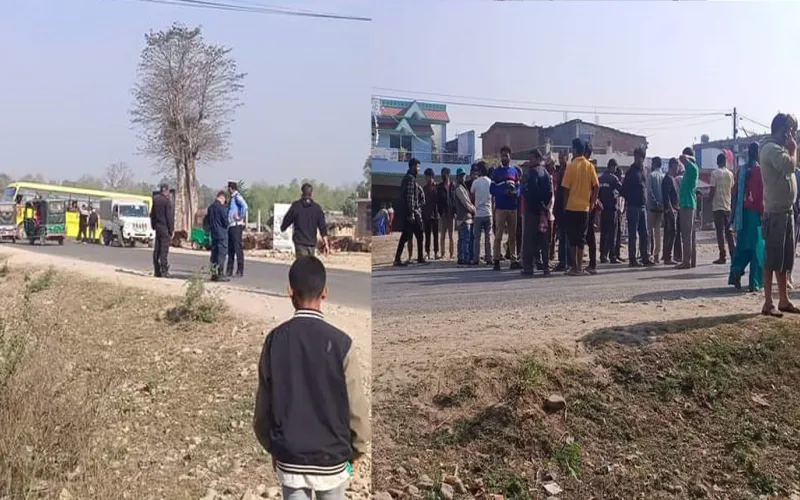 कैलालीमा स्कुल बसले ठक्कर दिंदा वृद्धको मृत्यु