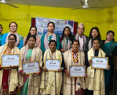 नारी दिवसमा धनगढी लेडि जेसिजद्वारा  ६ जना नारी सम्मानित
